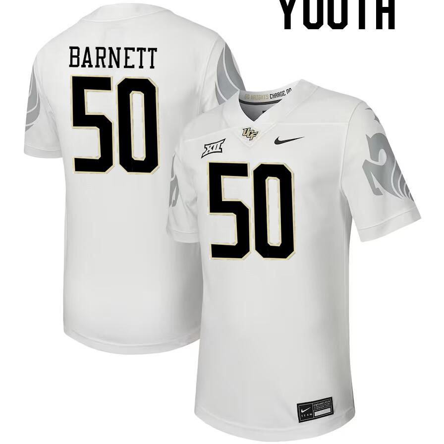 Youth #50 Patrick Barnett UCF Knights Big 12 Conference College Football Jerseys Stitched-Black